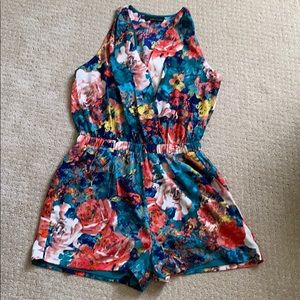 Adelyn Rae Floral Romper